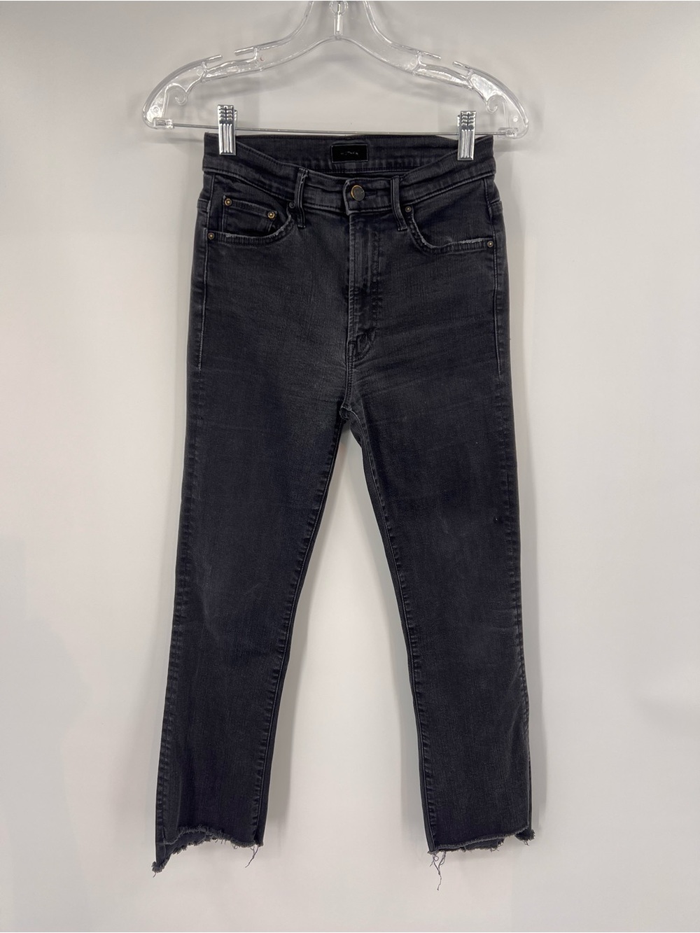 MOTHER The Insider Crop Step Fray Jeans in Not guilty 26